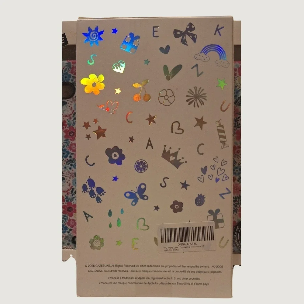 Casezuke iPhone 17 Case Floral TPU Protective Cover 6.6ft Drop Certified NEW
